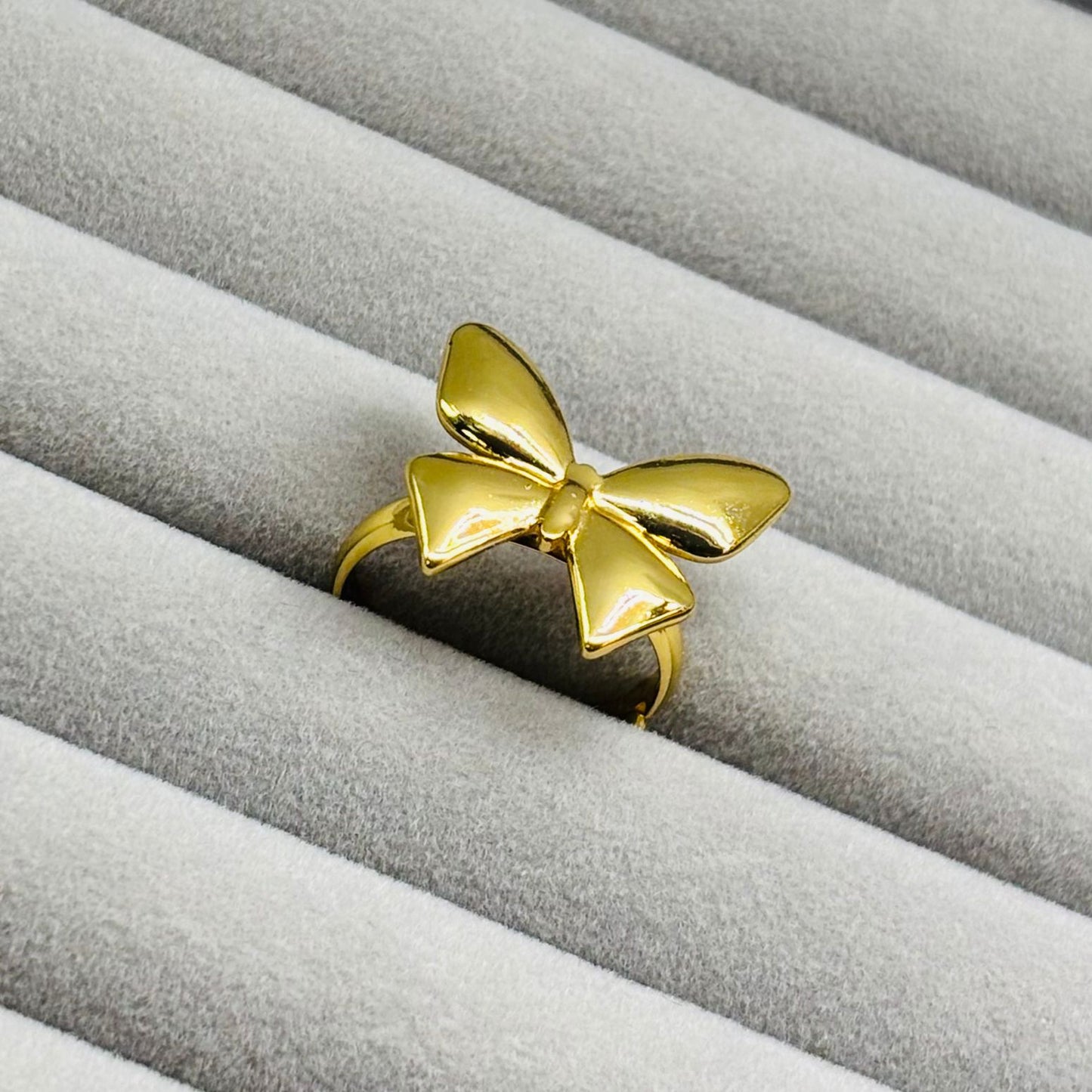 Dainty Gold Butterfly Adjustable Ring for Women – Anti Tarnish, Lightweight & Skin-Friendly