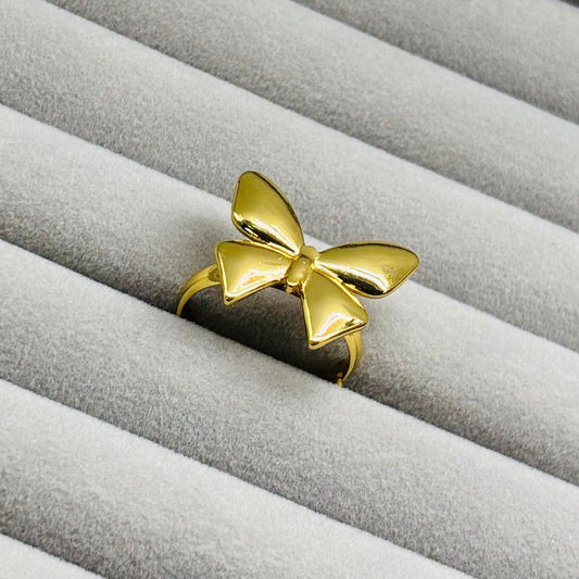 Dainty Gold Butterfly Adjustable Ring for Women – Anti Tarnish, Lightweight & Skin-Friendly