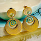 Designer Gold Swirl Dangle Statement Earrings for Women – Anti Tarnish, Lightweight & Skin-Friendly
